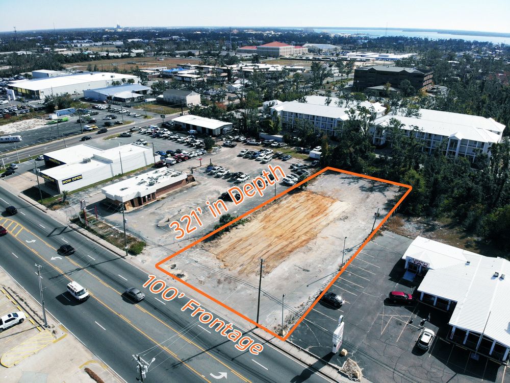 Retail Land | West 15th Street/Highway 98 | .74 +/- Acres : 1013 W 15th St, Panama City, FL 32401